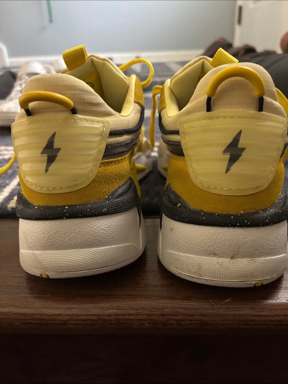 Puma Kids Yellow Pikachu Accent Sneakers